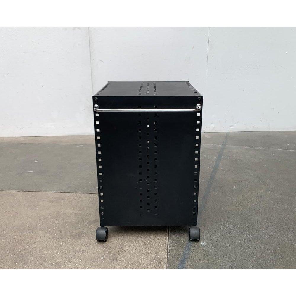Postmodern Perforated Metal Serving Bar Trolley, 1980s For Sale 1
