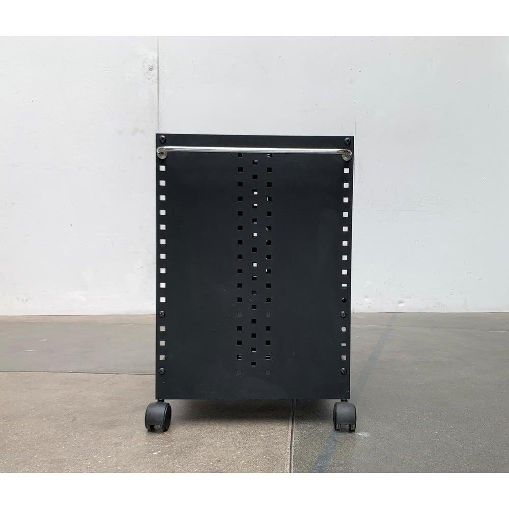 Postmodern Perforated Metal Serving Bar Trolley, 1980s For Sale 2