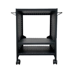 Postmodern Perforated Metal Serving Bar Trolley, 1980s