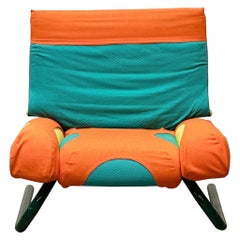 Chaise longue postmoderne « Peter Pan » de Michele De Lucchi pour Thalia & Co, années 1980