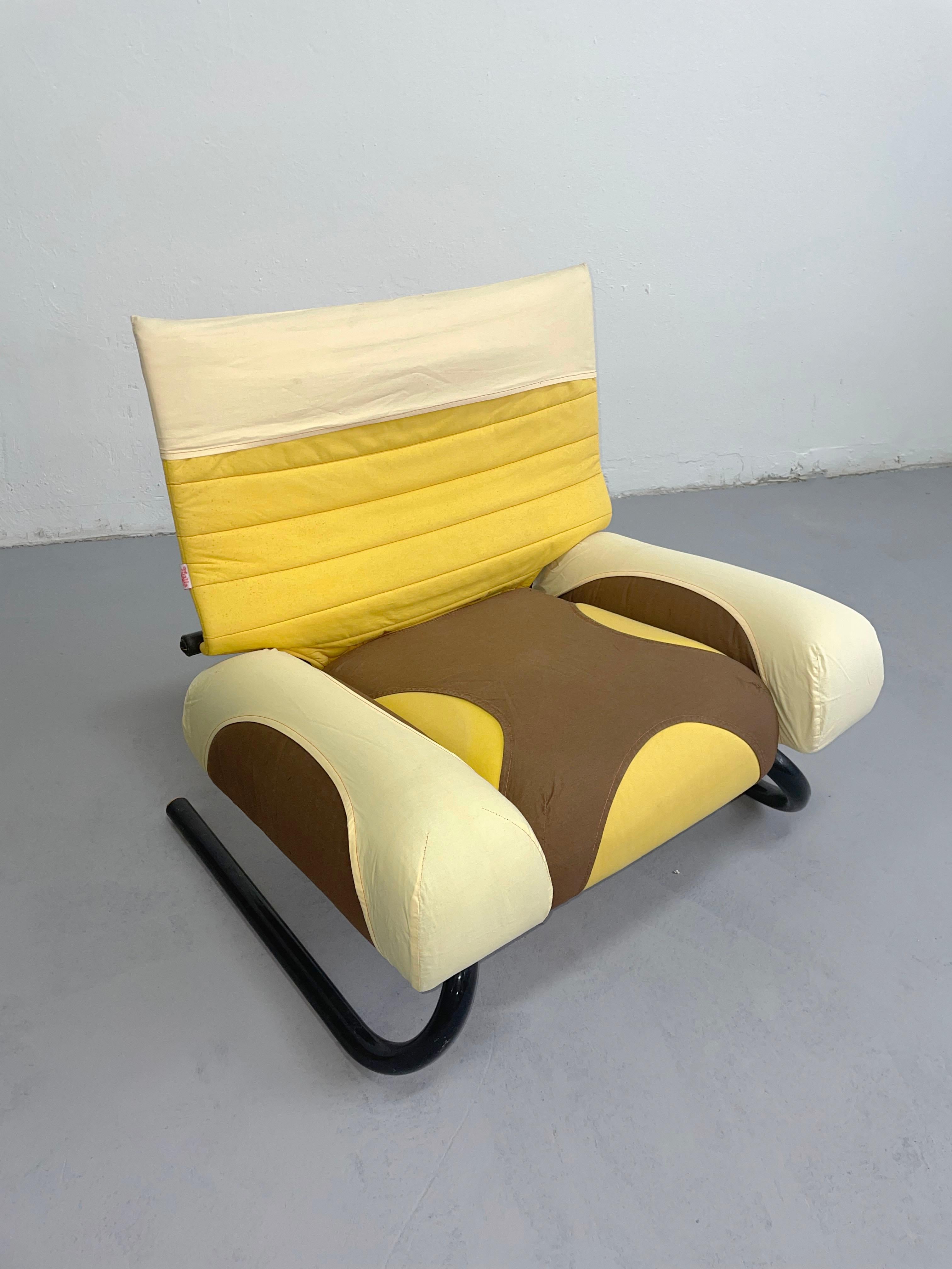 Post-Modern Postmodern 'Peter Pan' Lounge Chair, Michele De Lucchi for Thalia&Co, Italy 1982 For Sale