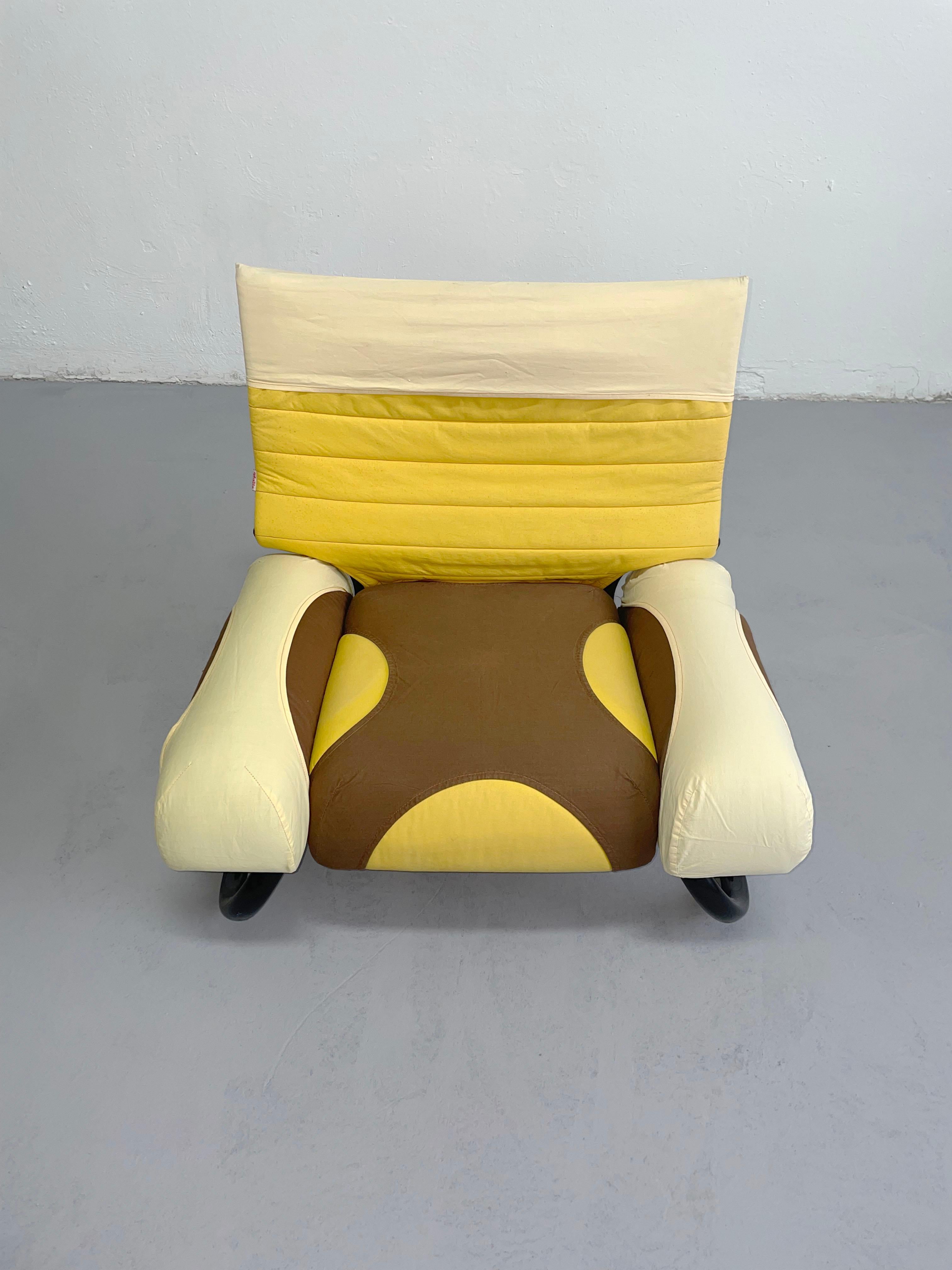Postmodern 'Peter Pan' Lounge Chair, Michele De Lucchi for Thalia&Co, Italy 1982 For Sale 1