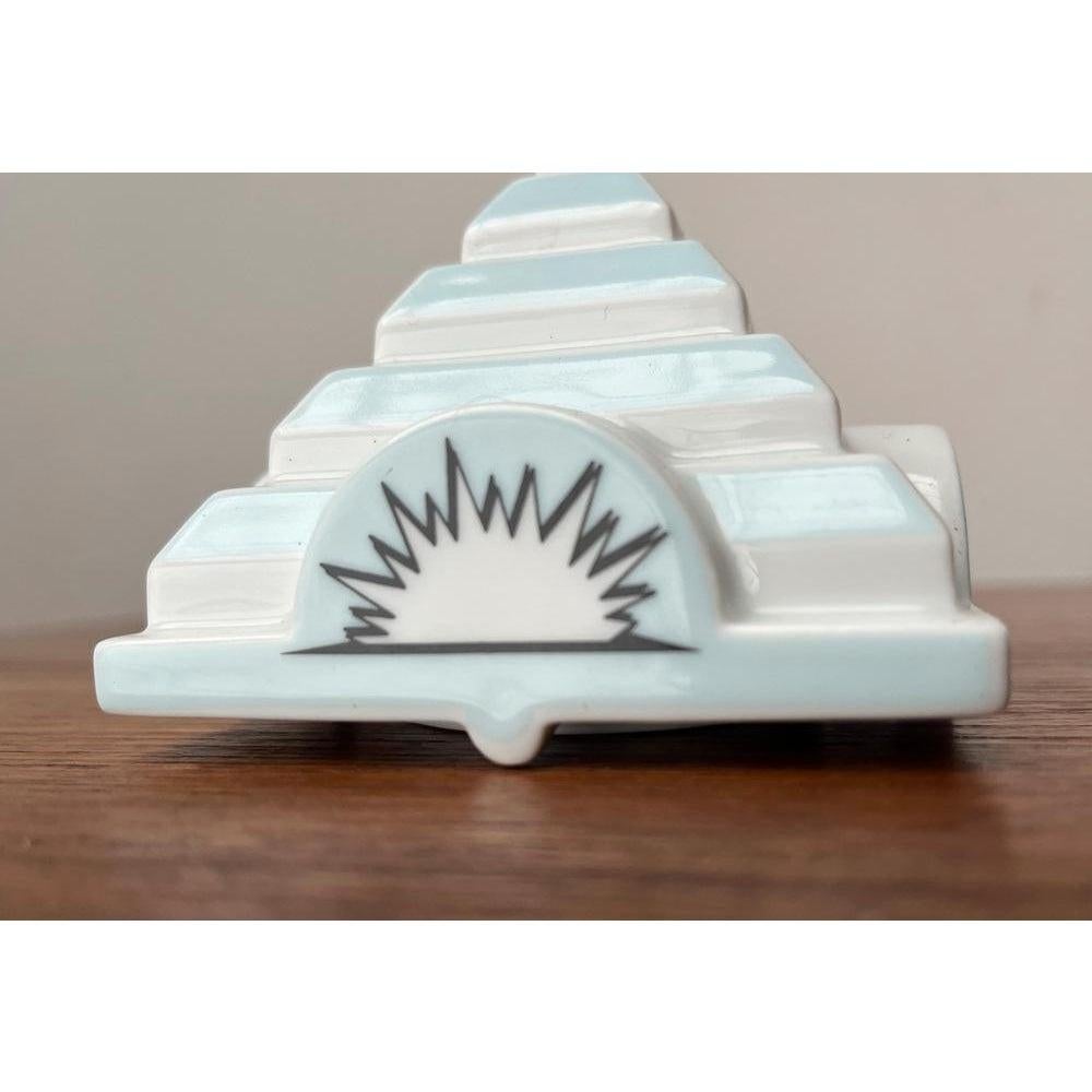 Post-Modern Postmodern Philip Morris Porcelain Stacking Ashtray Pyramide Tip Lid, 2000s For Sale