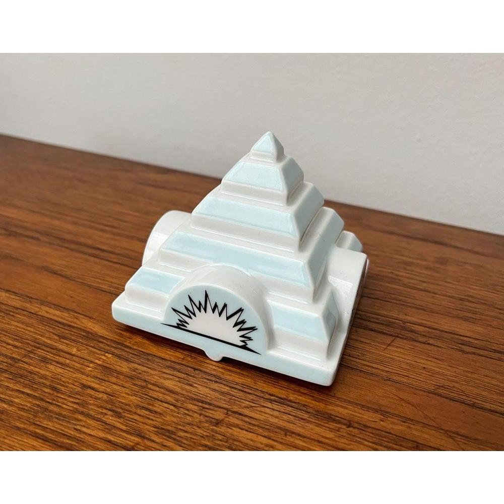 German Postmodern Philip Morris Porcelain Stacking Ashtray Pyramide Tip Lid, 2000s For Sale
