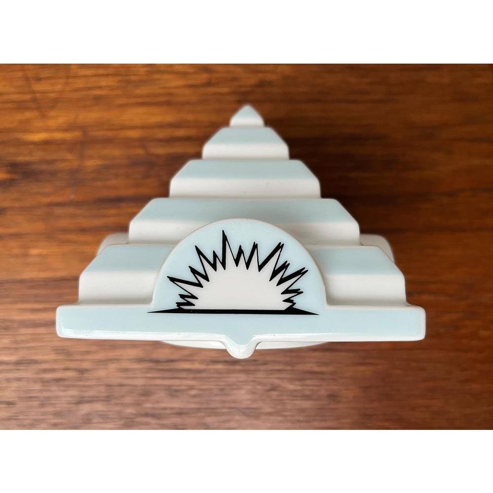 Postmodern Philip Morris Porcelain Stacking Ashtray Pyramide Tip Lid, 2000s For Sale 1