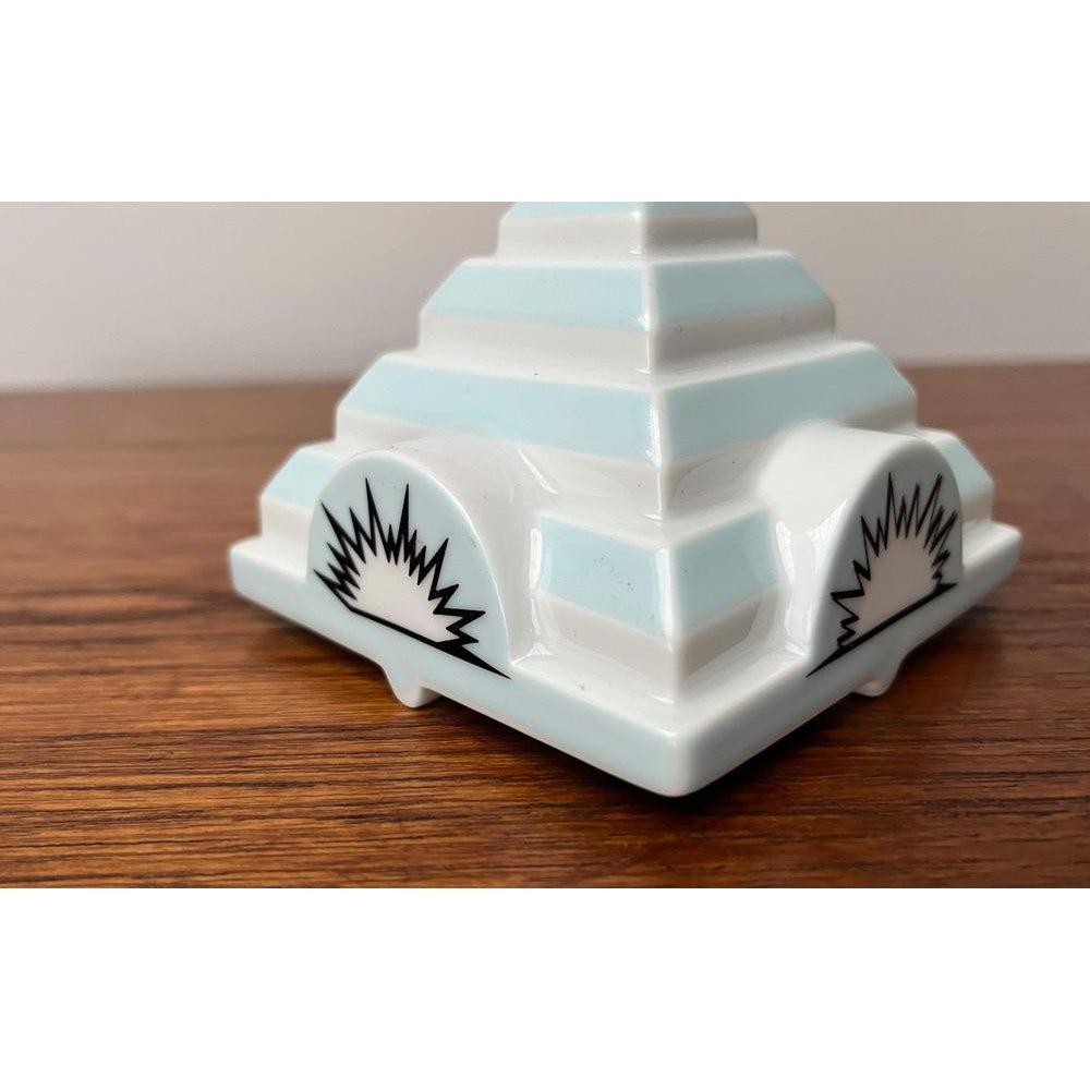 Postmodern Philip Morris Porcelain Stacking Ashtray Pyramide Tip Lid, 2000s For Sale 2