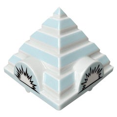 Postmodern Philip Morris Porcelain Stacking Ashtray Pyramide Tip Lid, 2000s