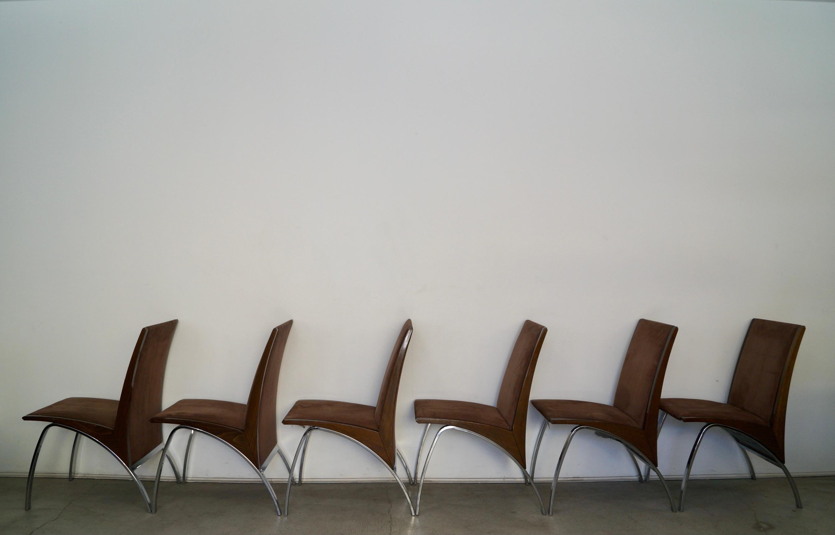 Postmoderne Pietro Costantini Ello Furniture Esszimmerstühle, 6er-Set im Angebot 1