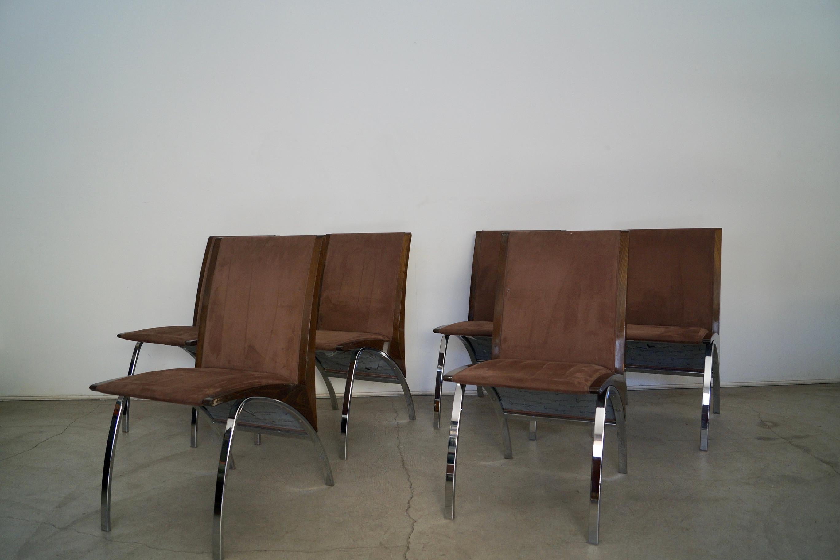 Postmoderne Pietro Costantini Ello Furniture Esszimmerstühle, 6er-Set im Angebot 2
