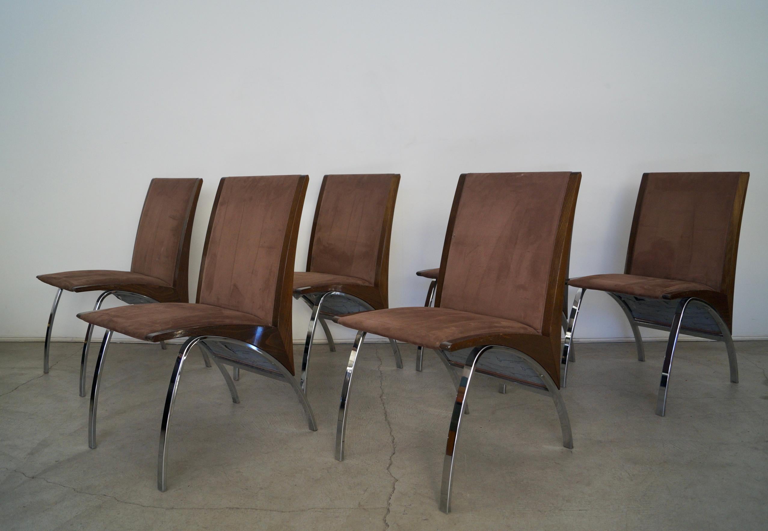 Chaises de salle à manger postmodernes Pietro Costantini Ello Furniture, lot de 6 en vente 2