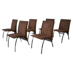 Postmodern Pietro Costantini Ello Furniture Dining Chairs, Set of 6