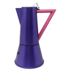 Postmodern Pink and Purple Espresso Pot by Ettore Sottsass for Lagostina