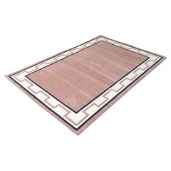 Postmodern Pink, Black and Cream Rectangular Area Rug
