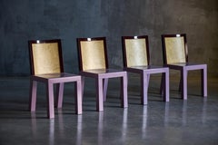 Postmodern Pink Dining Chairs by Ettore Sottsass for Leitner, Italy, 1980s