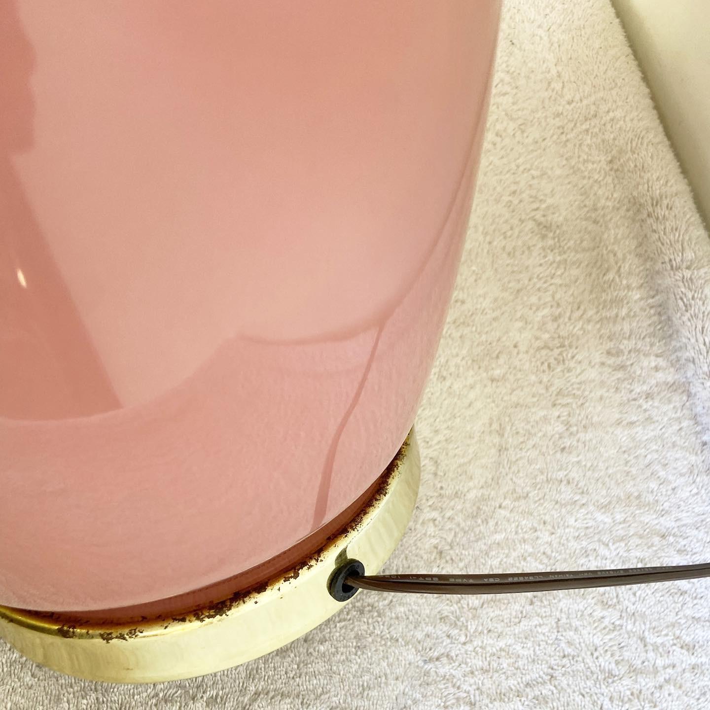 Postmodern Pink Gloss Ceramic Table Lamp 2
