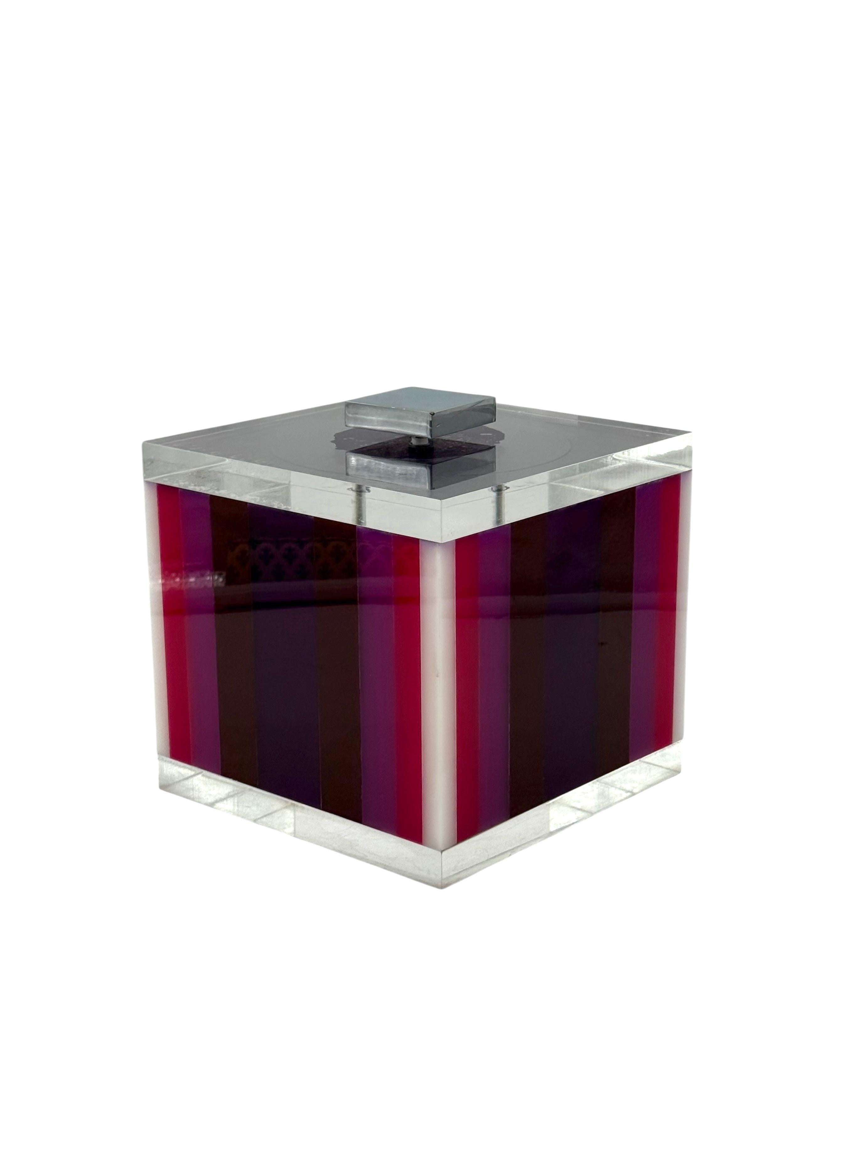 Postmodern pink Ice Bucket, Italy, ca. 1980s in vendita 3