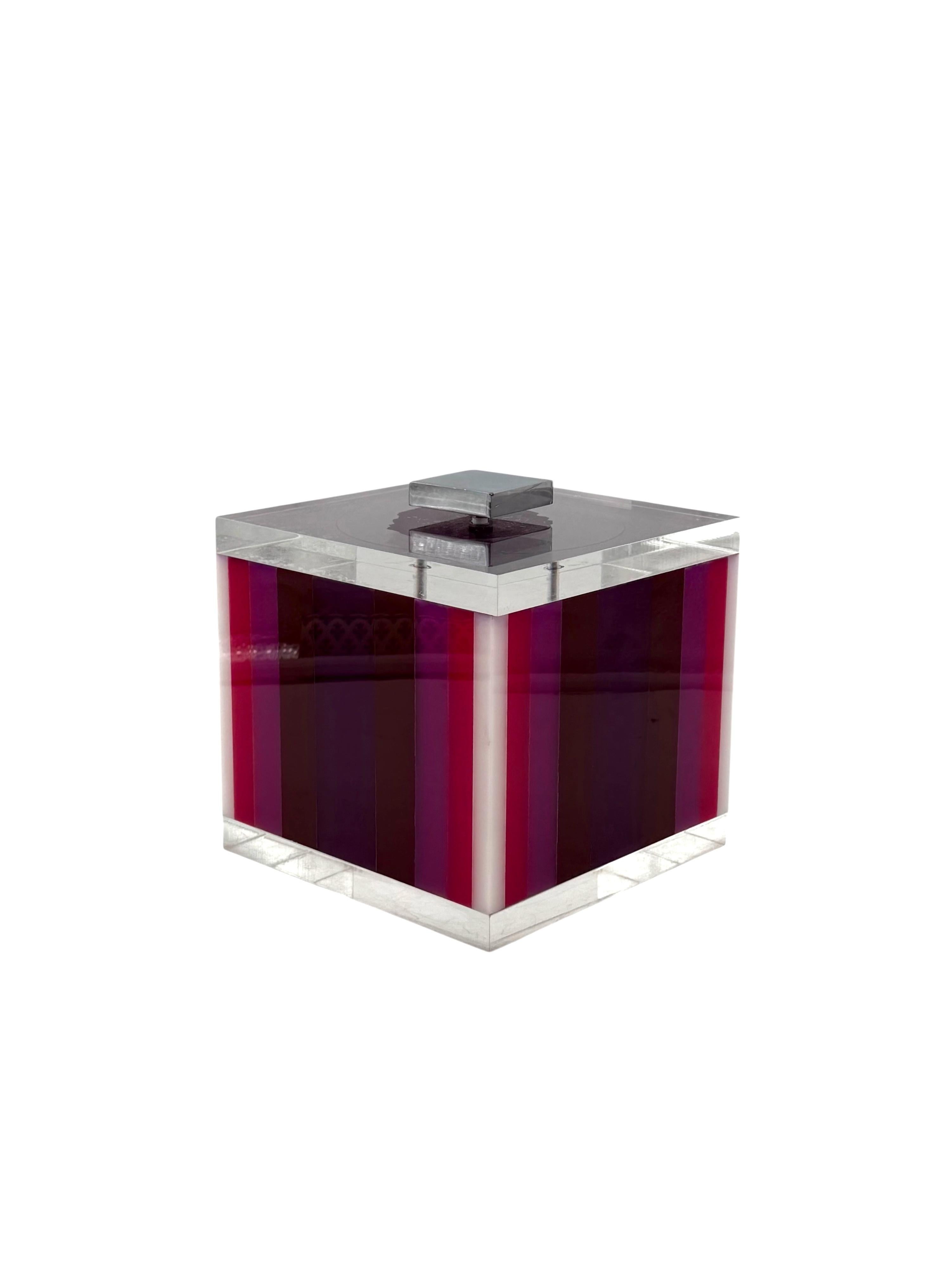Postmodern pink Ice Bucket, Italy, ca. 1980s in vendita 6