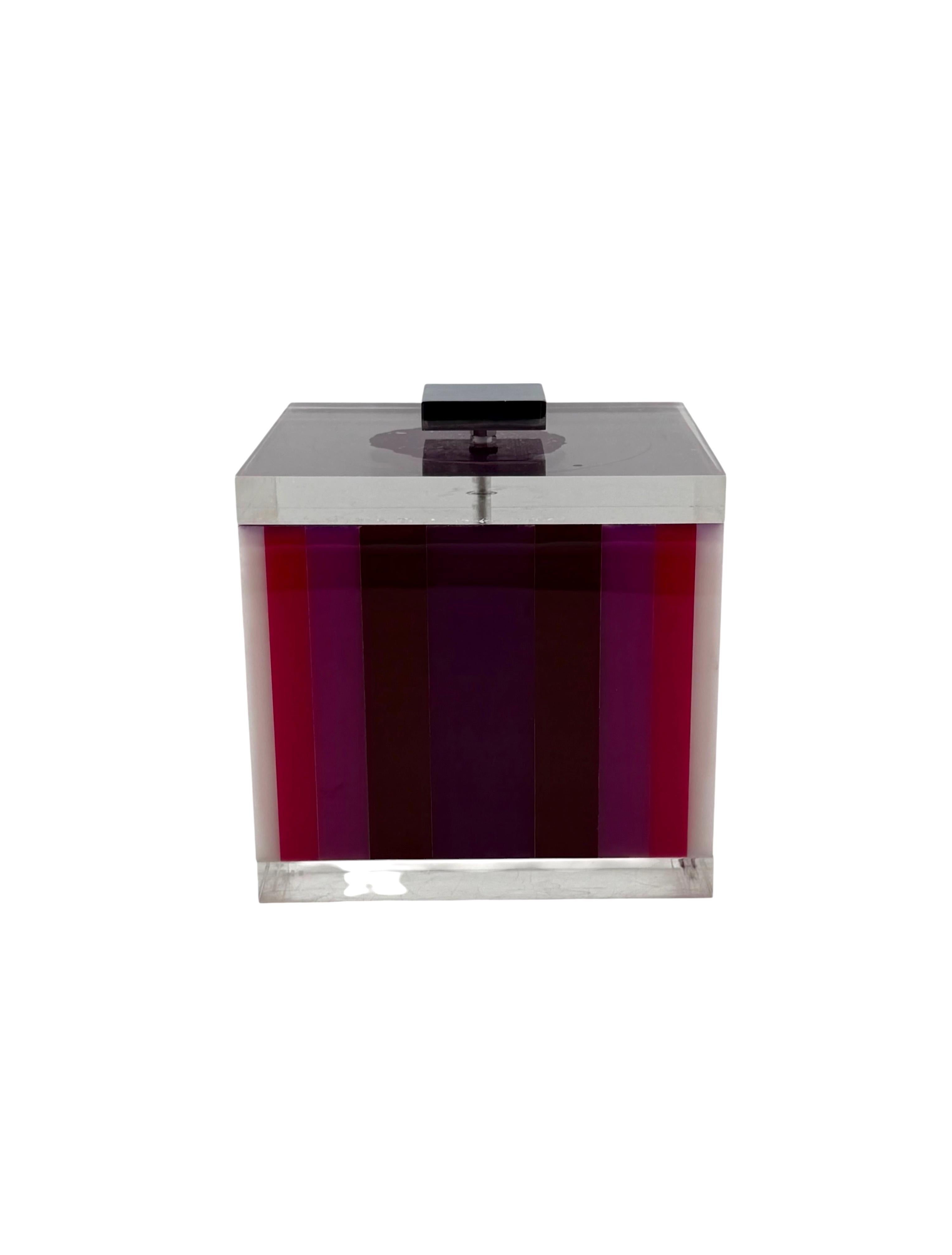 Postmodern pink Ice Bucket, Italy, ca. 1980s in vendita 7