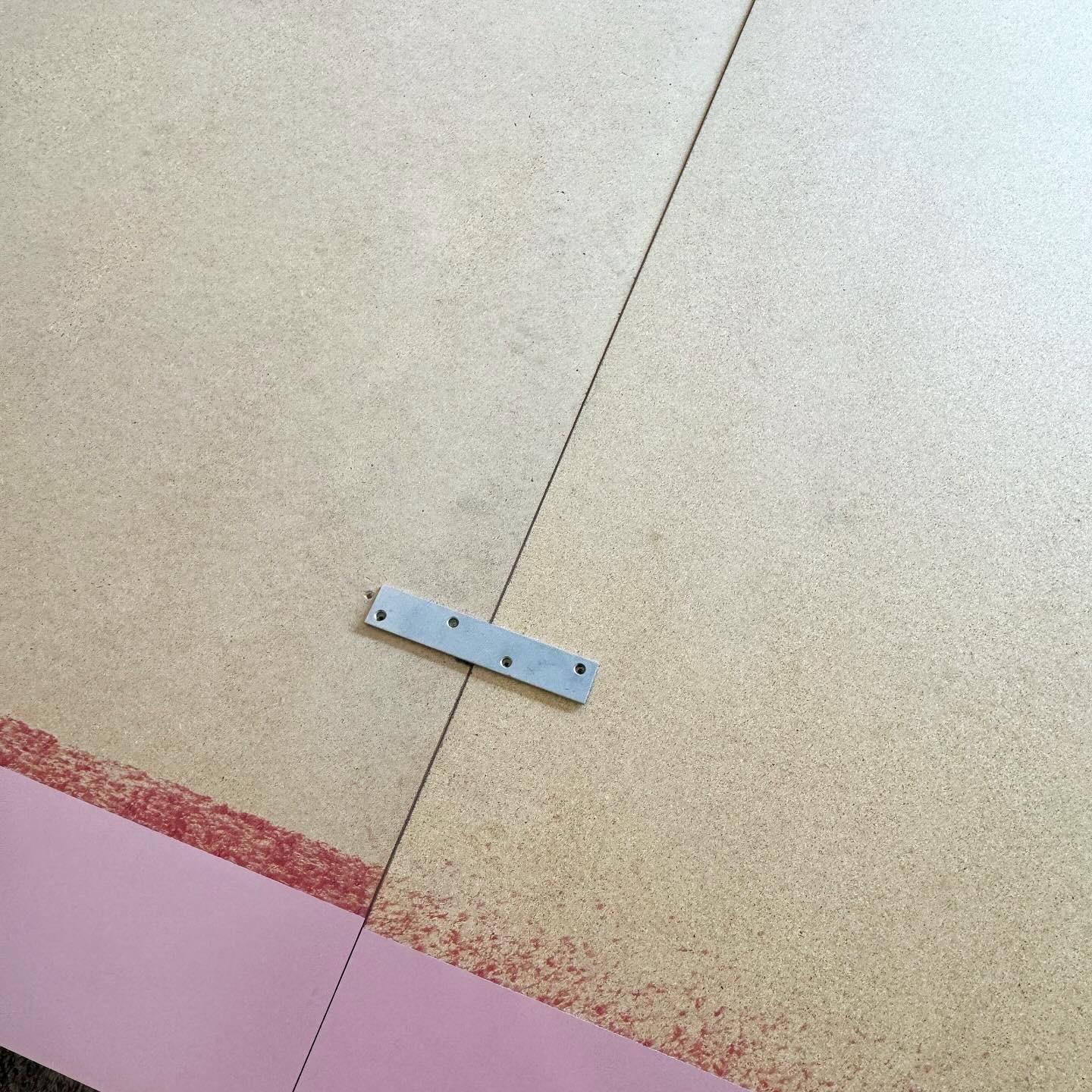 American Postmodern Pink Lacquer Laminate King Size Platform Bed and Headboard