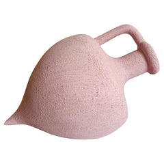 Postmodern Pink Leaning Vessel Vase