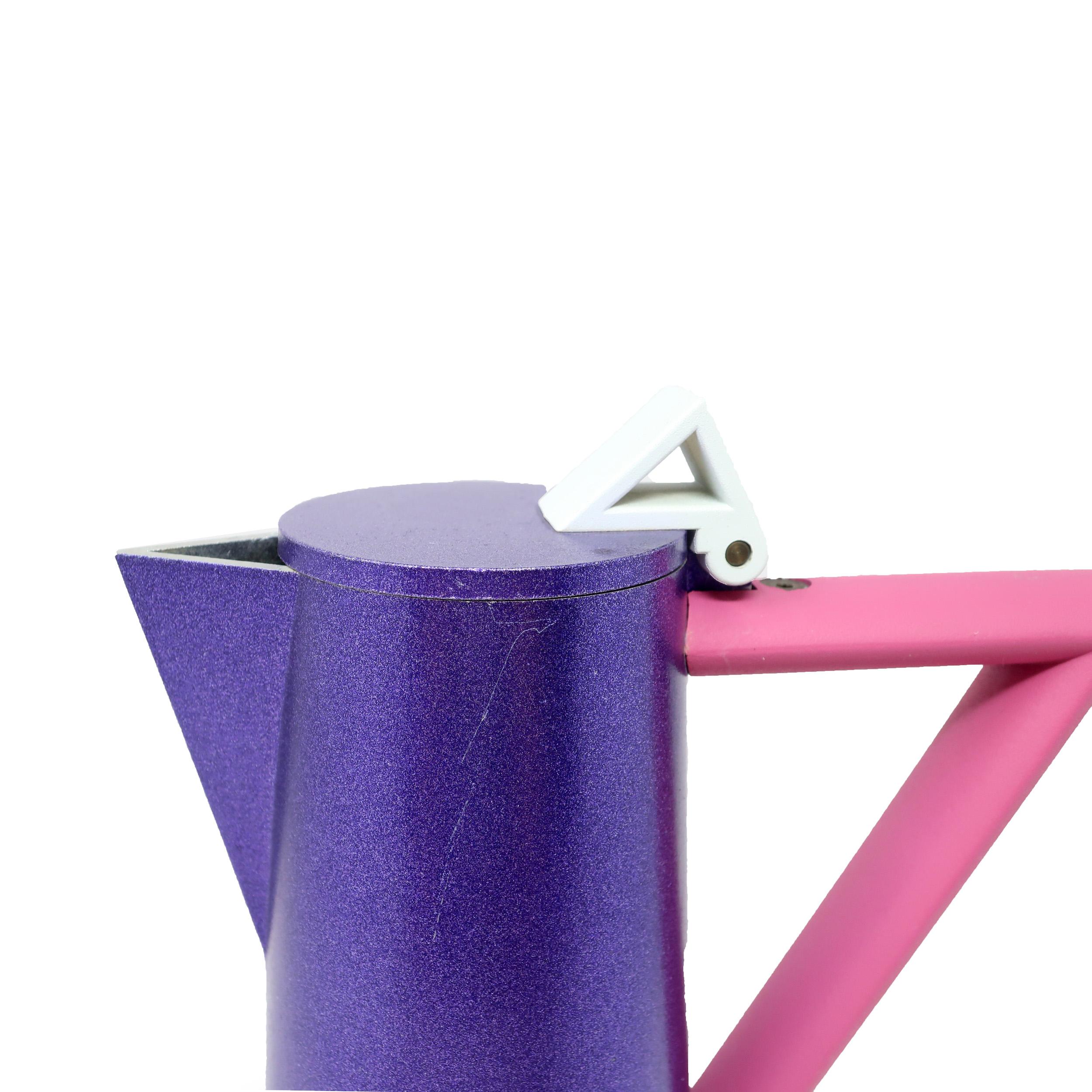 Post-Modern Postmodern Pink and Purple Espresso Pot by Ettore Sottsass for Lagostina