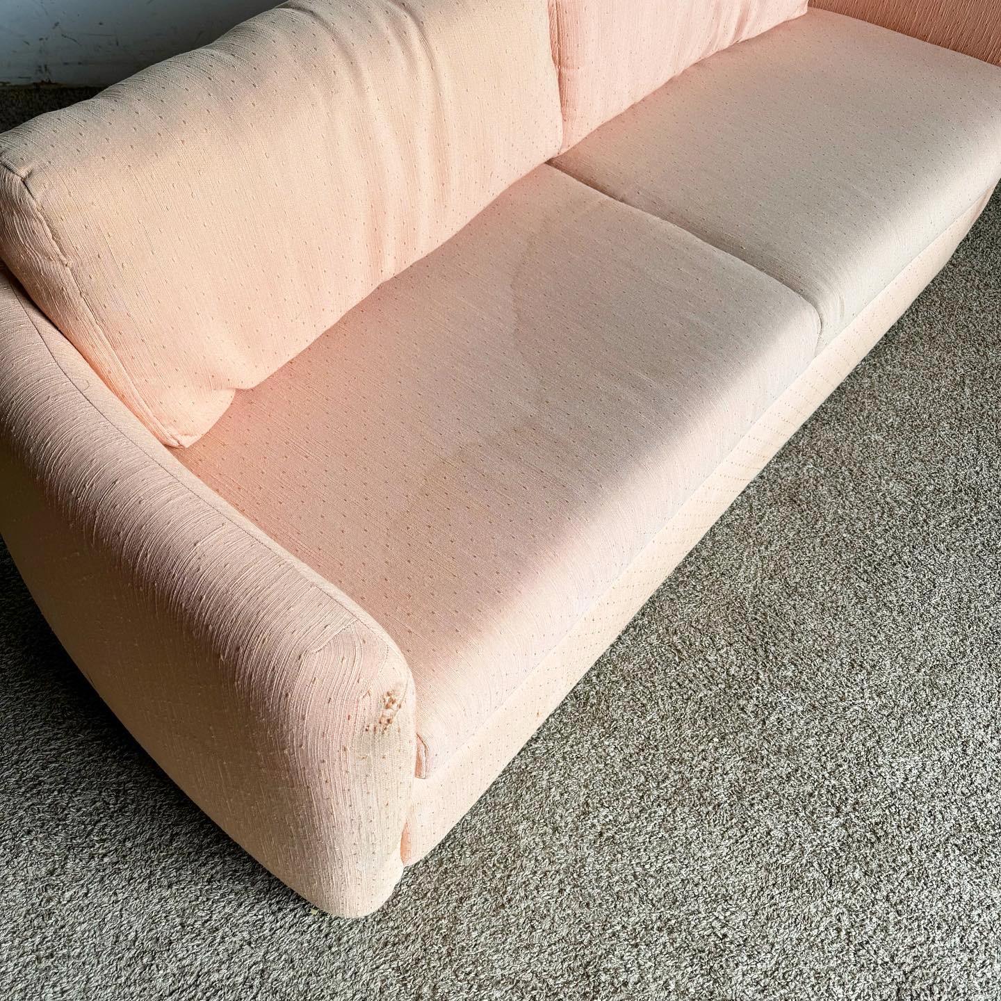 Post-Modern Postmodern Pink Sofa by Thayer Coggin For Sale