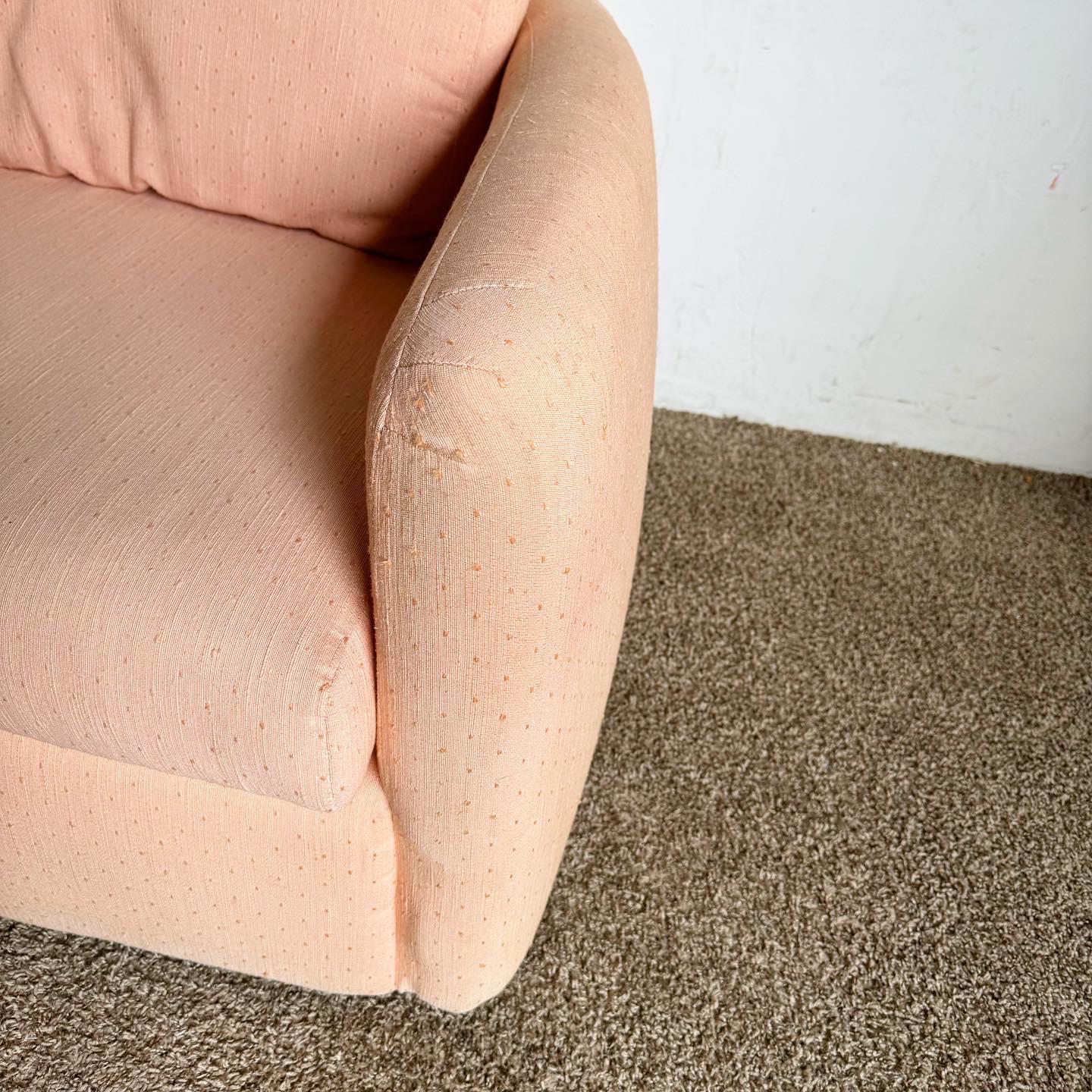 20th Century Postmodern Pink Sofa by Thayer Coggin For Sale