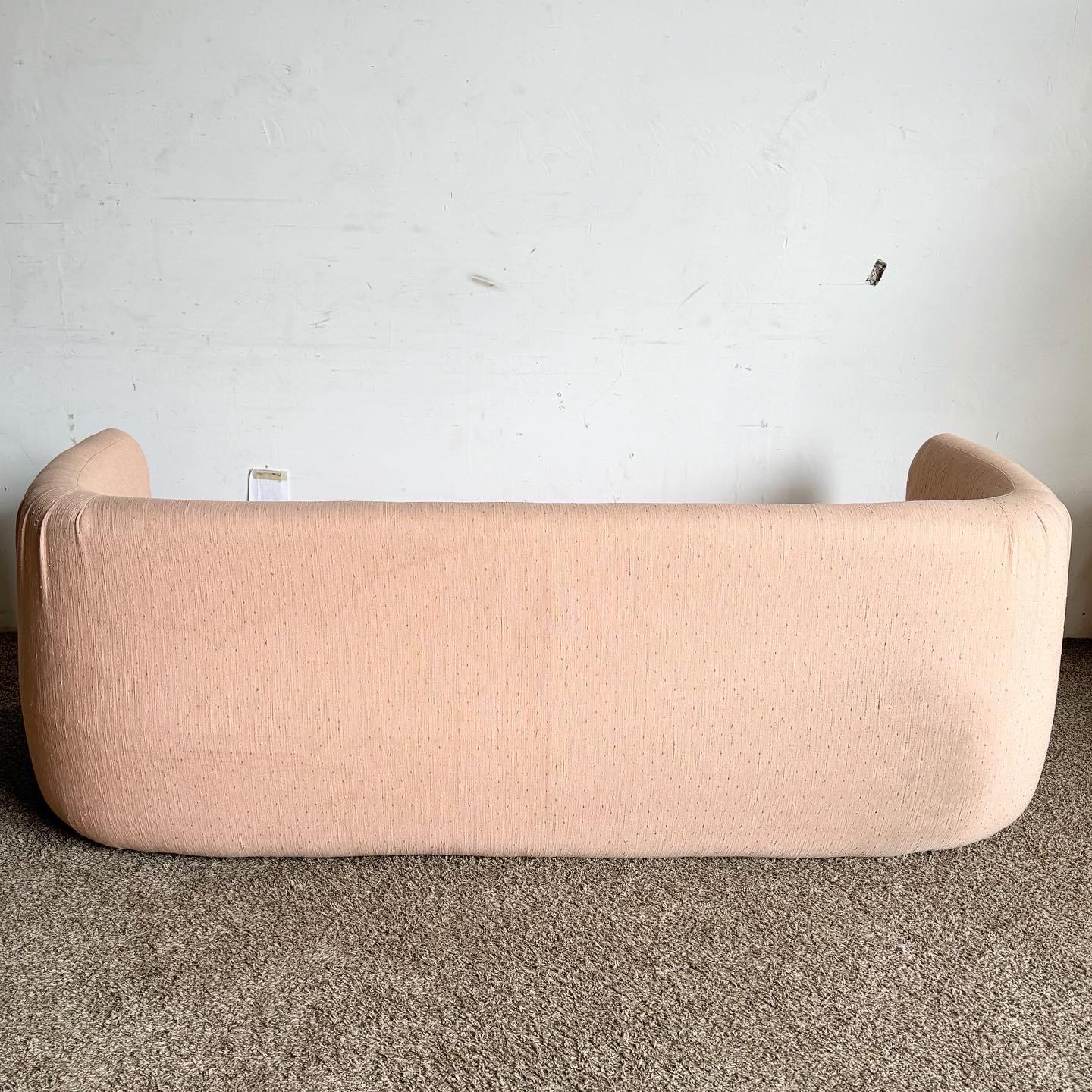 Postmodern Pink Sofa by Thayer Coggin For Sale 2