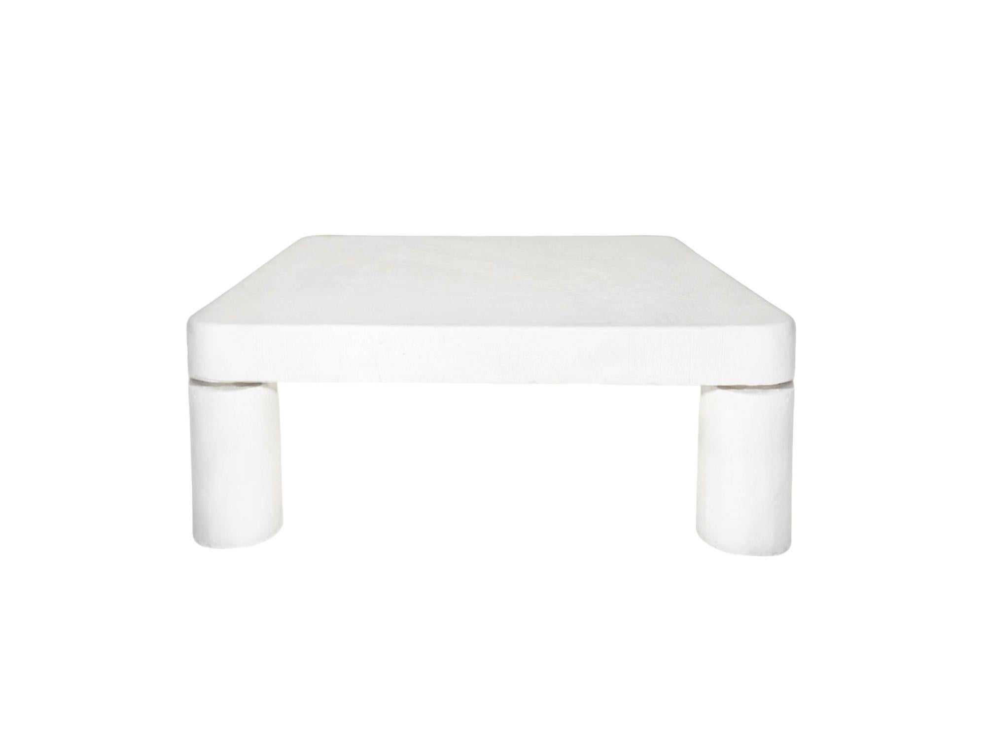 Post modern plaster coffee table, 1970. Original.