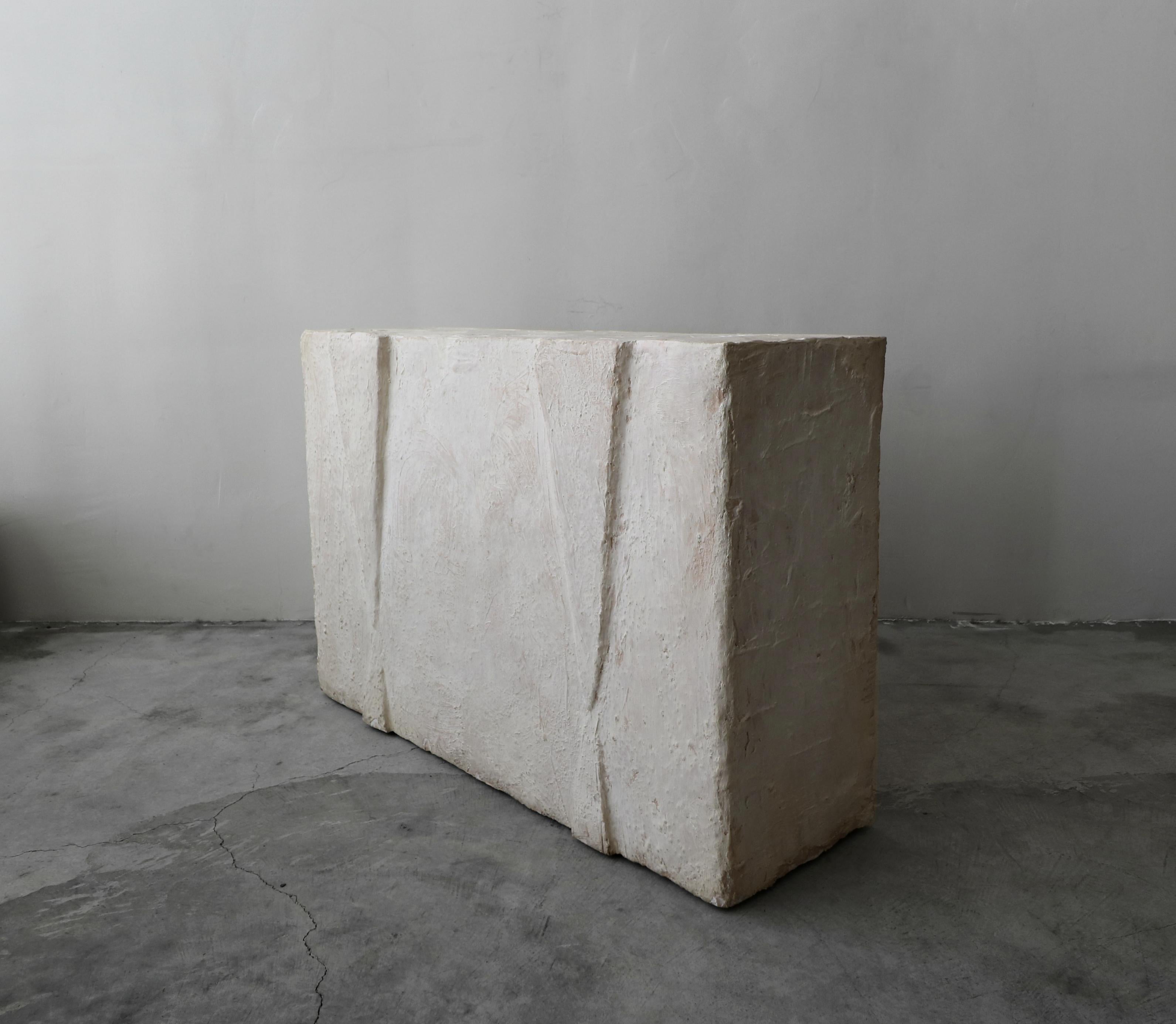 Minimalist Postmodern Plaster Console Table