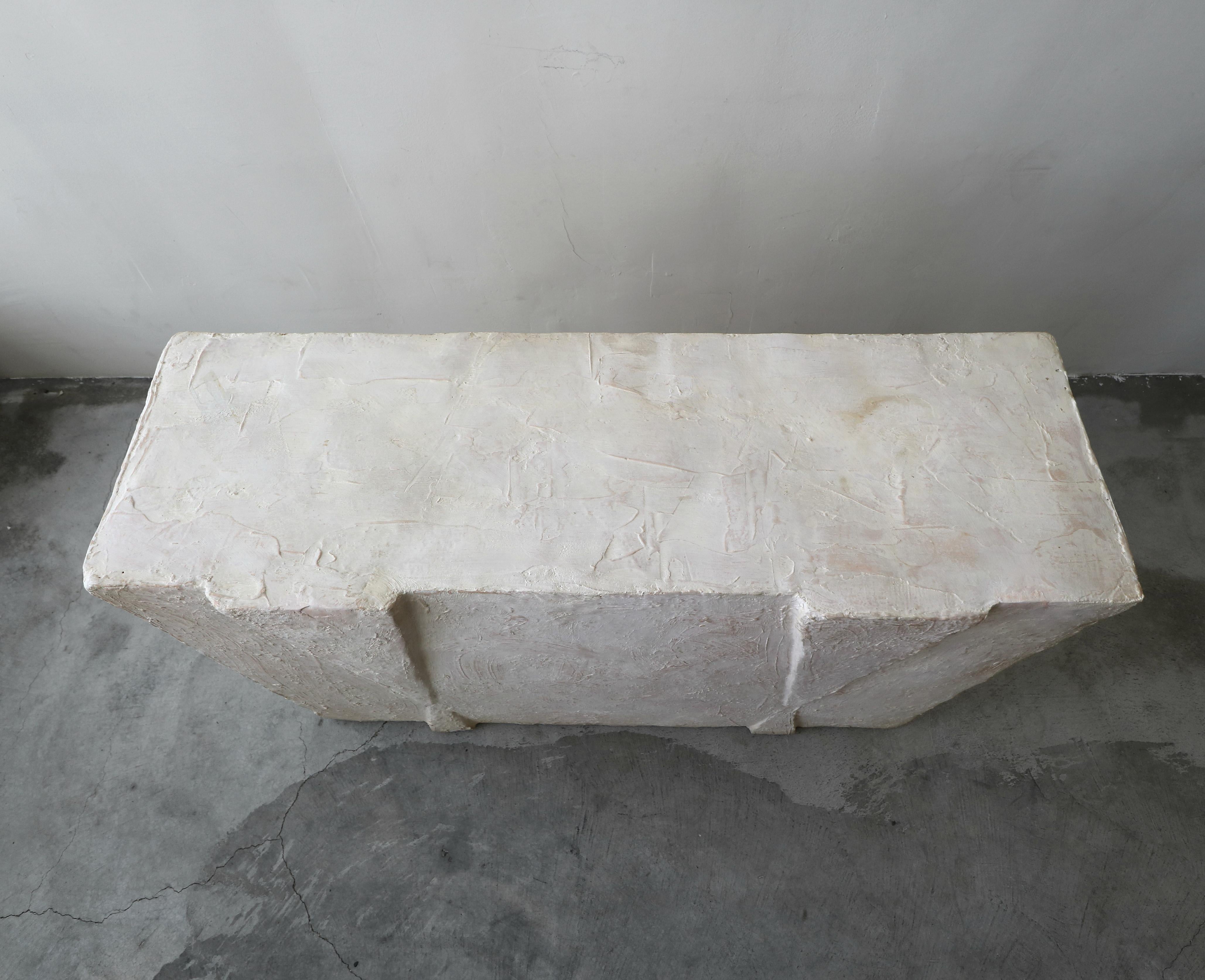 20th Century Postmodern Plaster Console Table