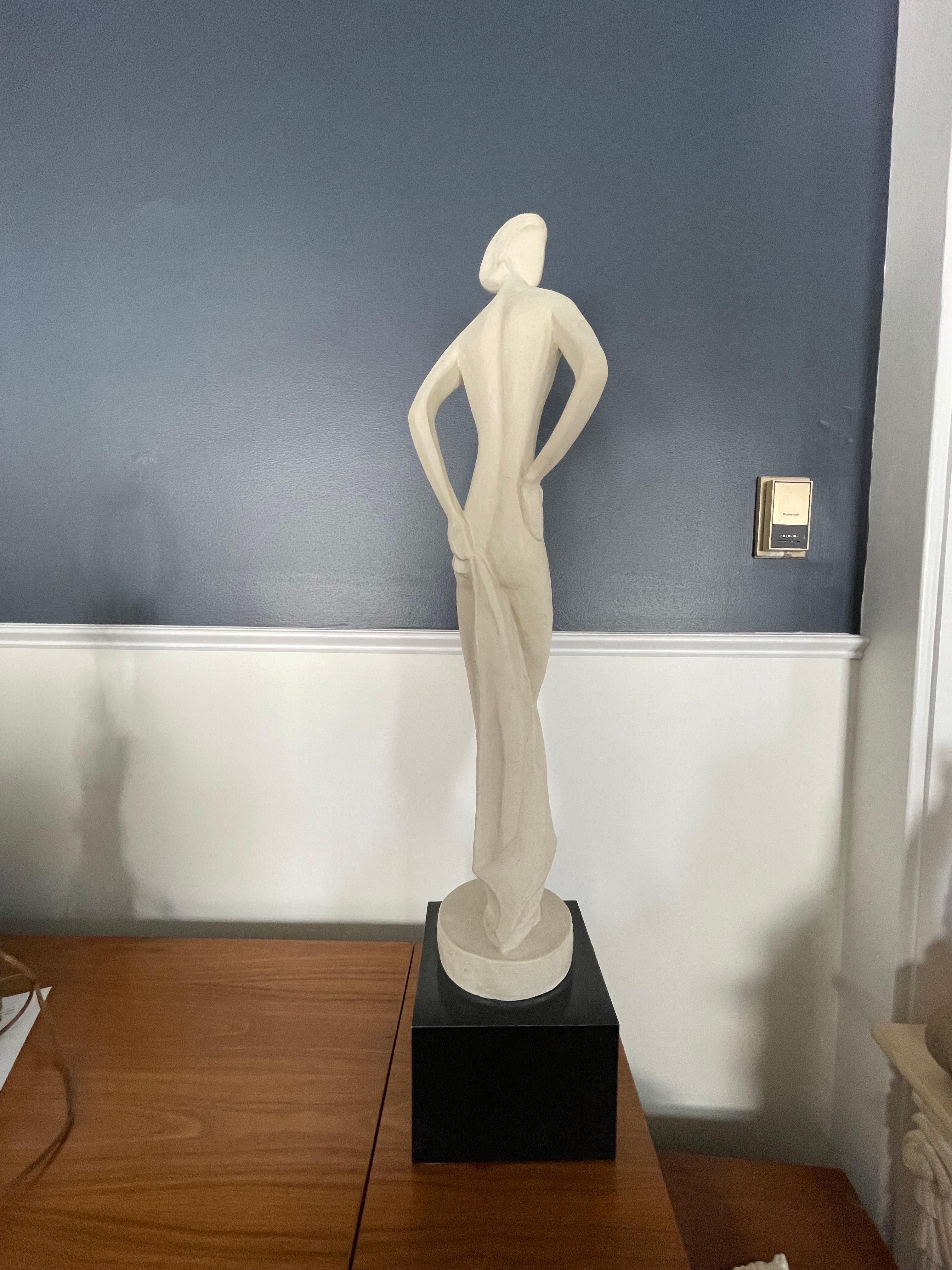 Postmodern Plaster Nude by David Fisher for Austin Productions, circa 1981 For Sale 1