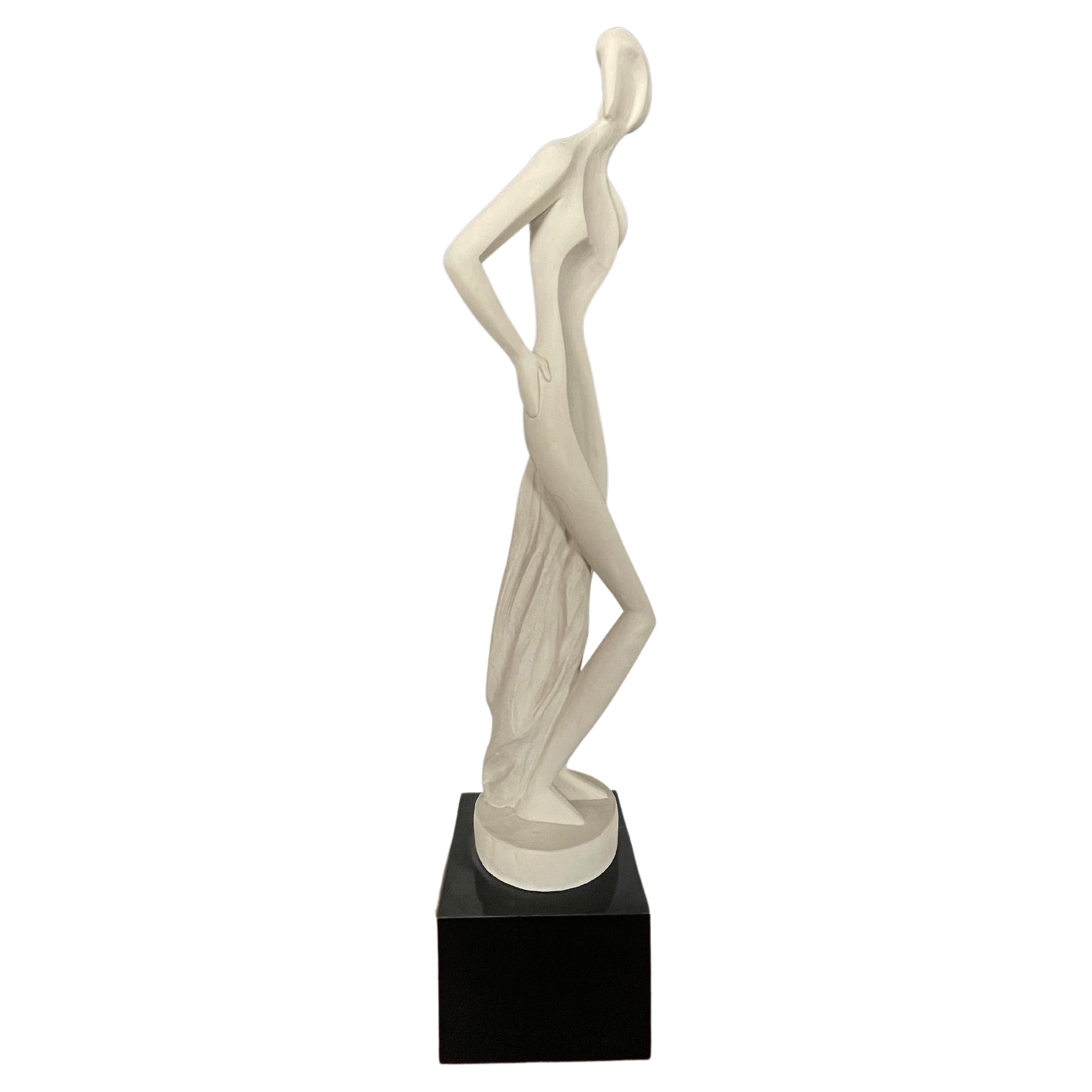 Postmodern Plaster Nude by David Fisher for Austin Productions, circa 1981 For Sale