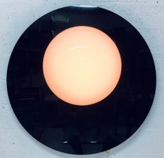 Postmodern Plexiglass Lunar Eclipse Orb Wall Mounted Lamp, 1980s