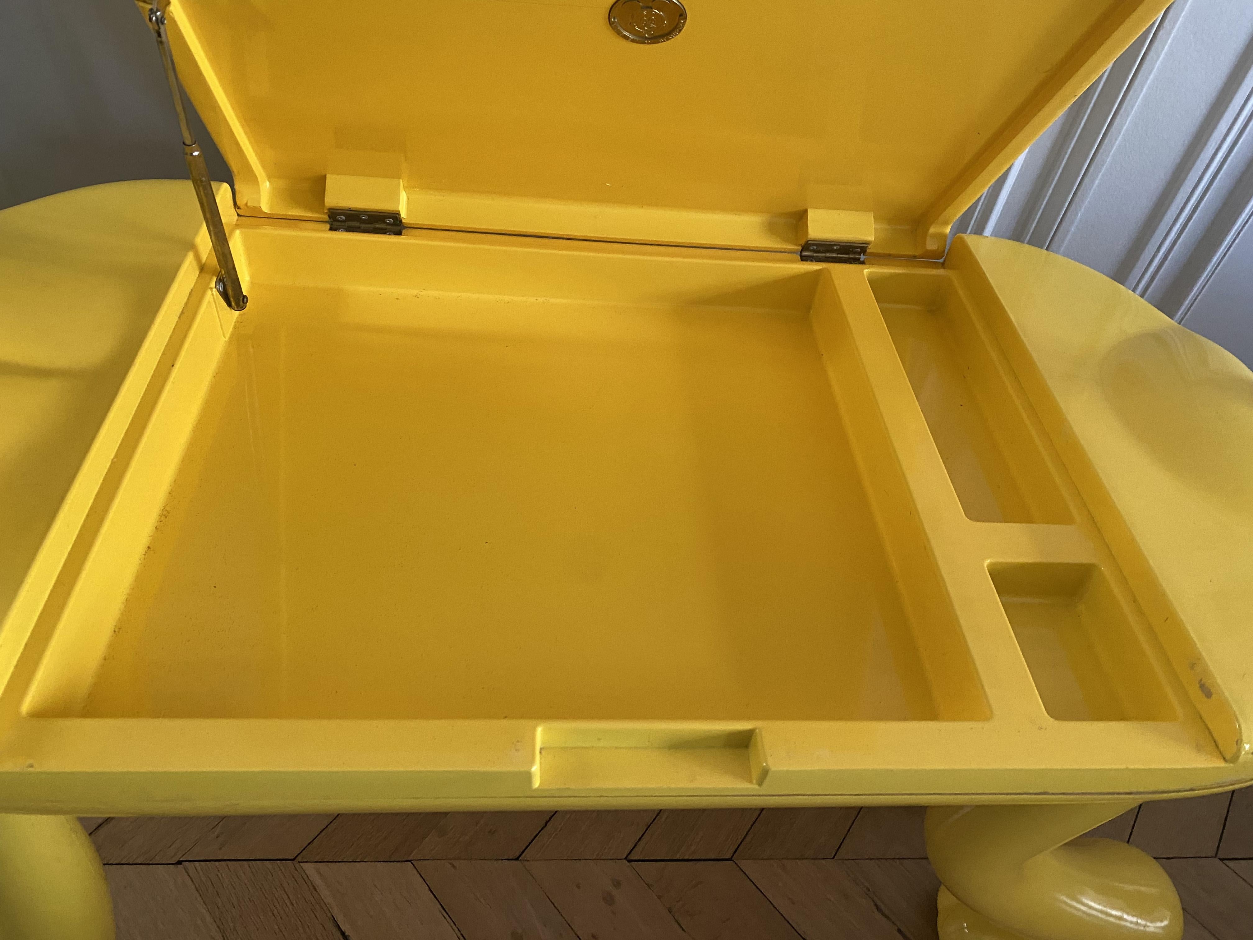 Resin Postmodern Pluto Desk by Pierre Colleu for Starform and Disney, France 1980s.