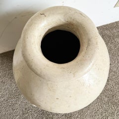 Postmodern Polished and Raw Tessellated Stone Floor Vase