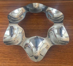 Postmodern Polished Stainless Steel Hors d'oeuvre Tray by Tom Kovacs for Alessi