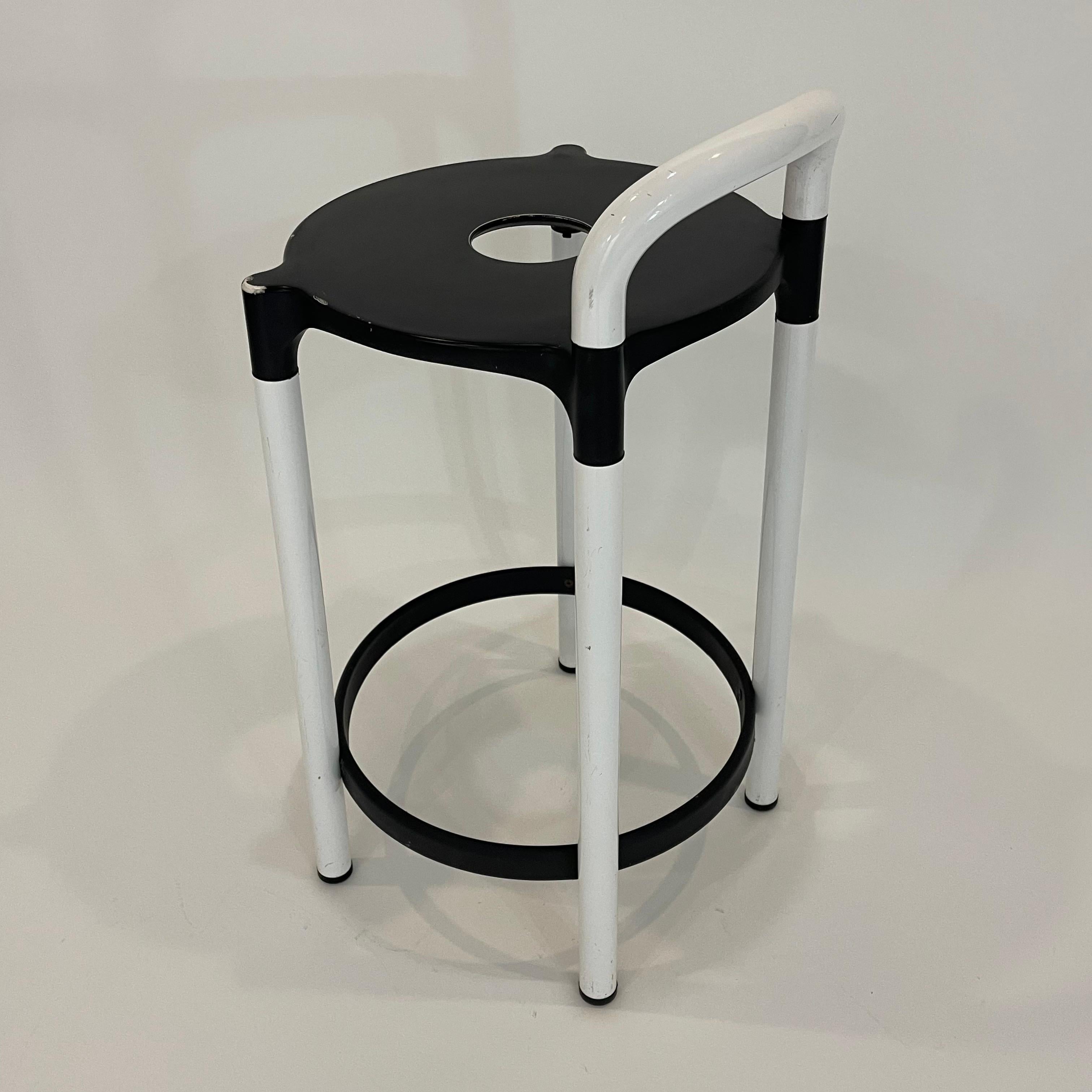 Metal Postmodern Polo Stool Model 4822 by Anna Castelli Ferrieri for Kartell, Italy For Sale