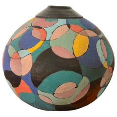 Studio Pottery Raku Postmoderno Pop Art Firmato dall'artista