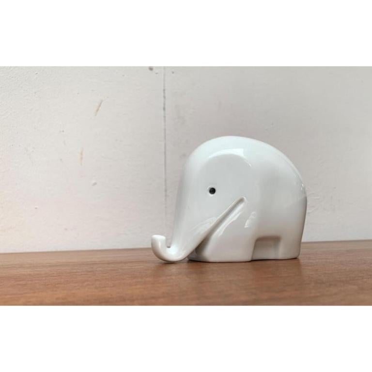 Postmodern Porcelain Elephant Figurine and Penny Bank by Luigi Colani, 1980s For Sale 4
