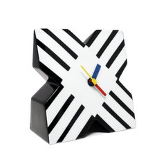 Postmodern Procelain Clock by Marcello Morandini for Rosenthal Studio Line