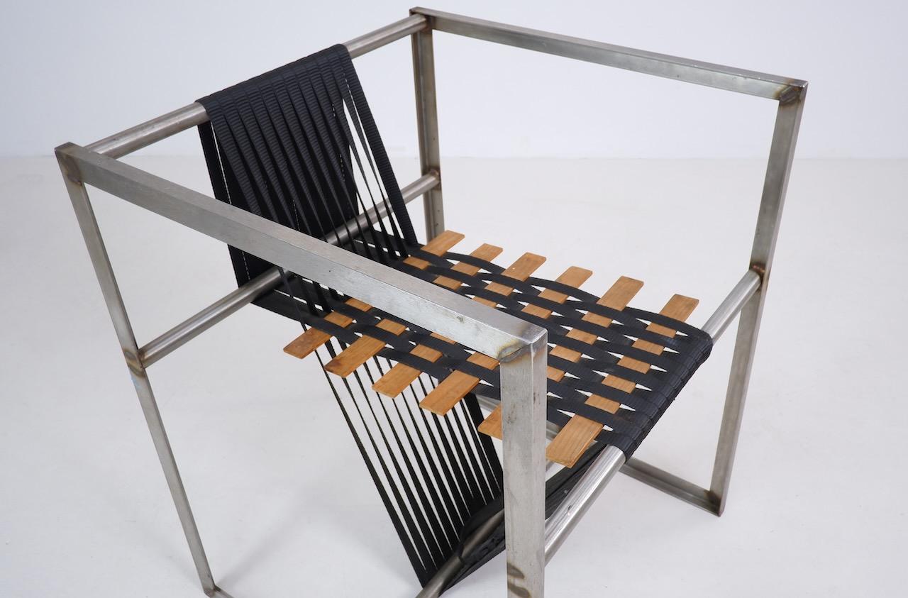 Postmoderner Prototyp-Stuhl 1 (Stahl) im Angebot