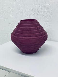 Postmodern Purple Corrugated Cardboard Vase by Flute, Chicago