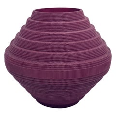 Postmodern Purple Corrugated Cardboard Vase by Flute, Chicago