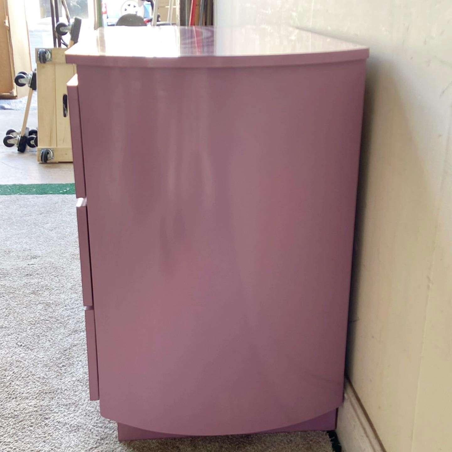 large pink chest of drawers