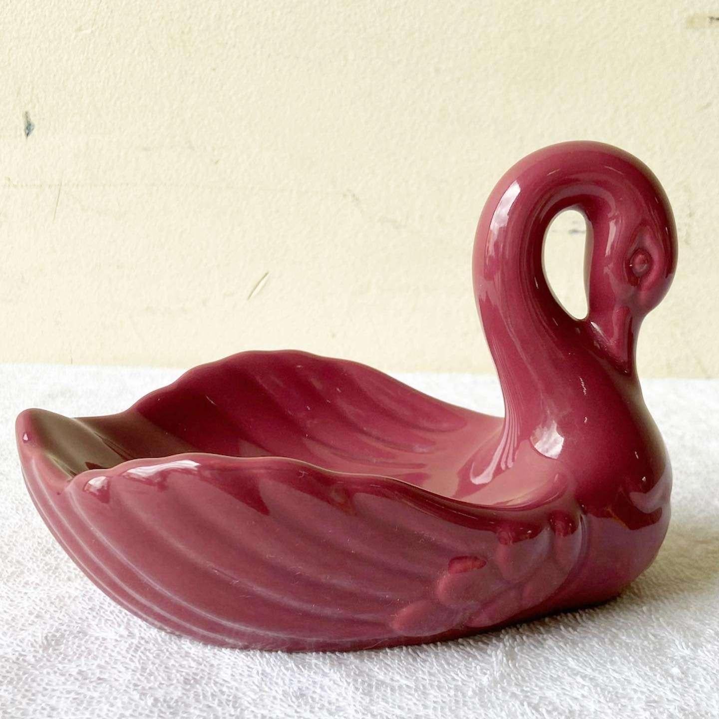 Post-Modern Postmodern Purple Swan Soap Dish