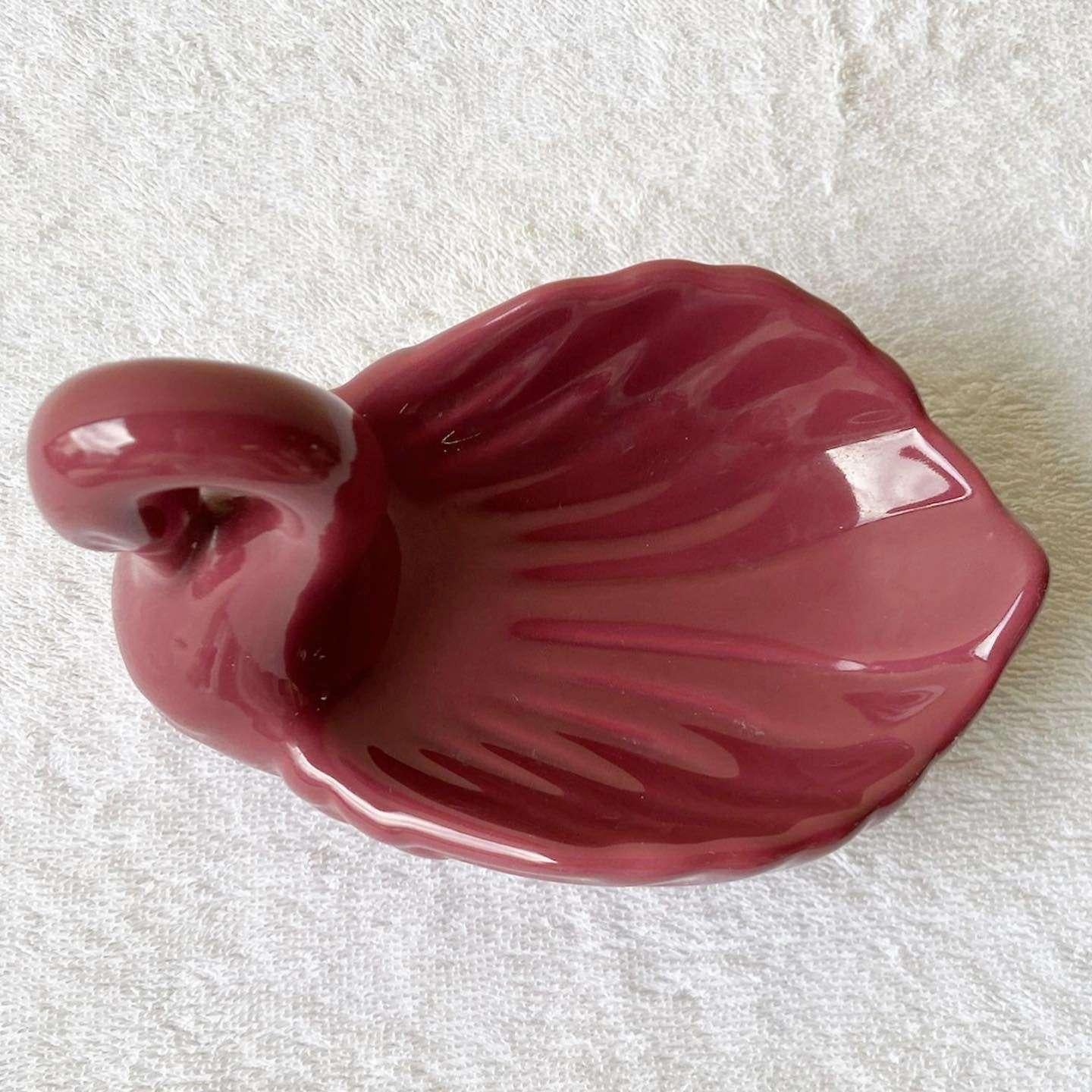 Postmoderne Seifenschale Purple Swan (Keramik)