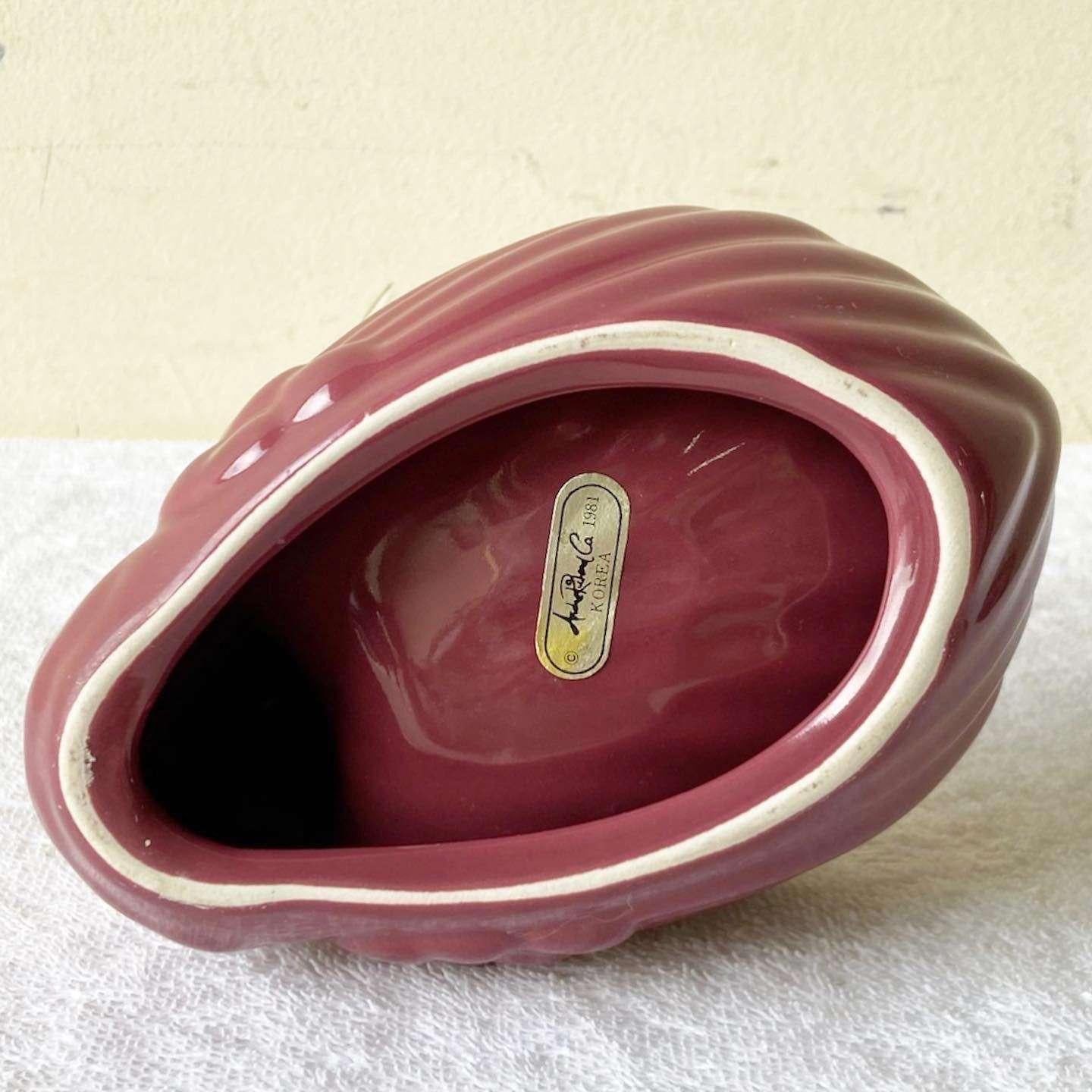 Postmodern Purple Swan Soap Dish 1