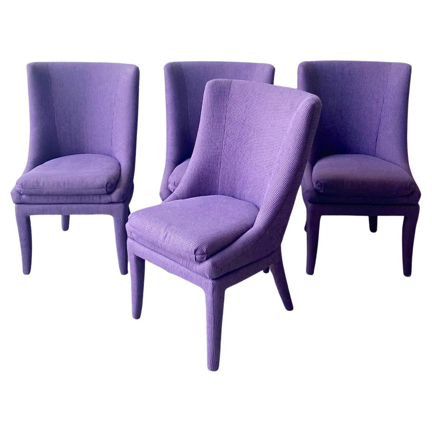 Postmodern Purple Swivel Top Dining Chair by Carson’s