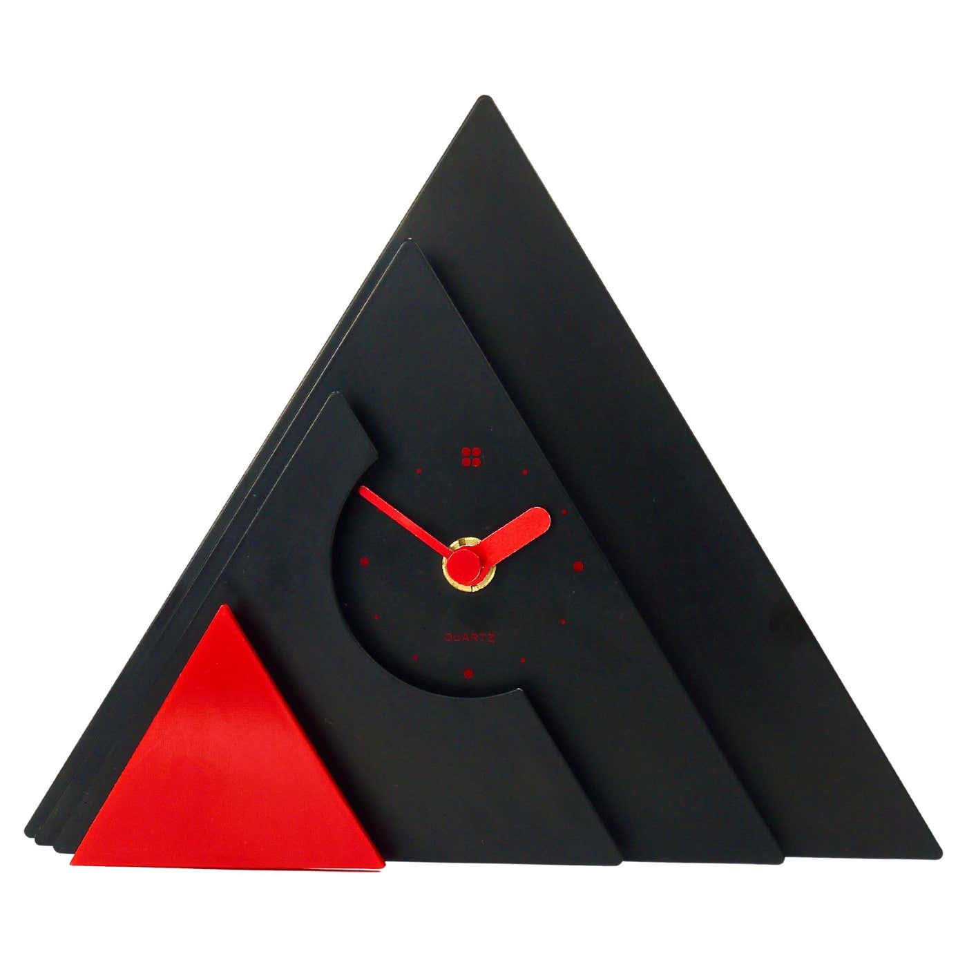 Postmodern Pyramid Desk or Table Clock by Makiko Taniguchi, Japan ...